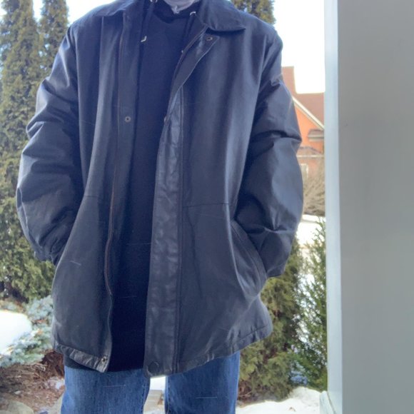 VINTAGE MEN'S 100% GENUINE LEATHER JACKET! - Picture 2 of 4